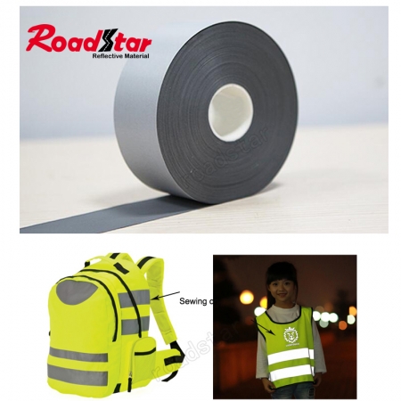 RS-810 Cheap quality TC Backing Reflective Fabric 