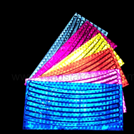 Hot sale prismatic PVC Reflective Stickers for wheel 
