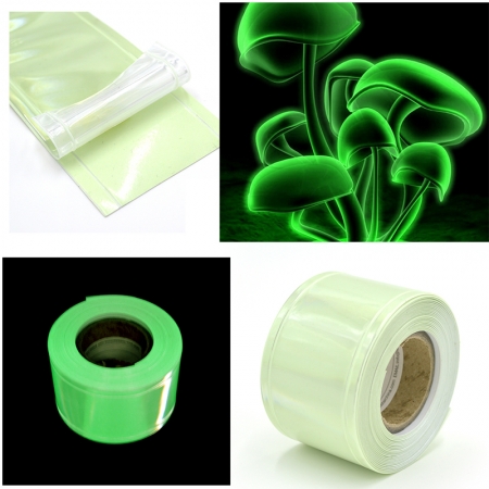 Glow in The Dark and Reflective Sew on Prismatic PVC Tape for Clothing 