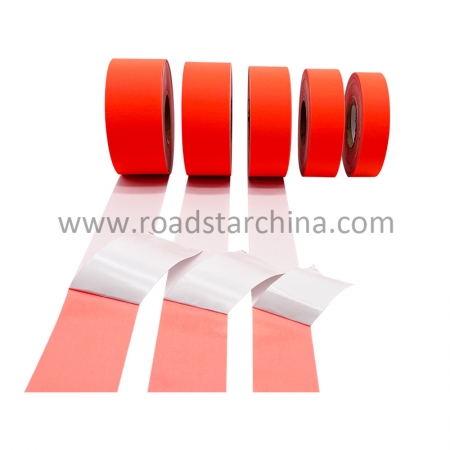 Self Adhesive Retro Reflective Fabric Stripe Stickers For Clothing Bike Car Sticker Multi Specification Fluo.Orange/Yellow 