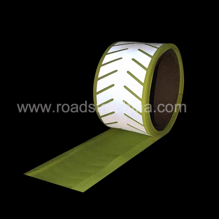 5.8 cm Width Sew On High Visibility Leaves Reflective Fabric Tape Ribbon Tricot Fabric Reflective Trim For Clothing 