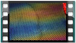 Rainbow reflective mesh fabric