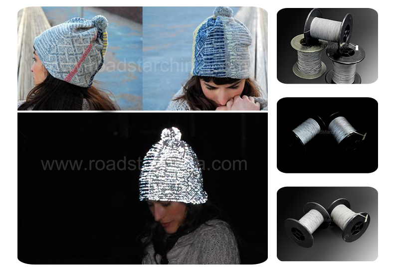 application of reflective thread