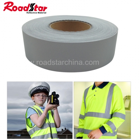 RS-880 Light Industrial Washable High Silver Reflective Fabric for workwear 