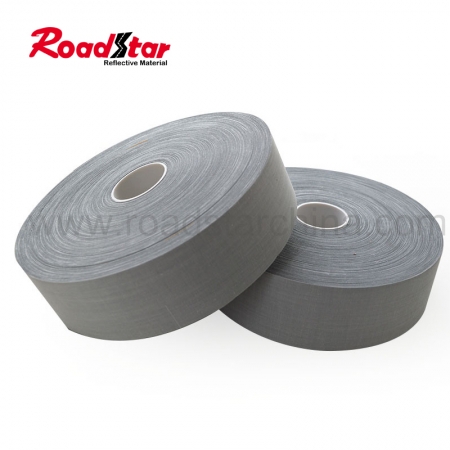 RS-821 EN 20471 Class 1 silver grey TC Backing Reflective Fabric 