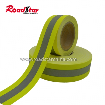RS-FR03 Yellow Silver Yellow 100% cotton Reflective Flame Retardant Fabric 