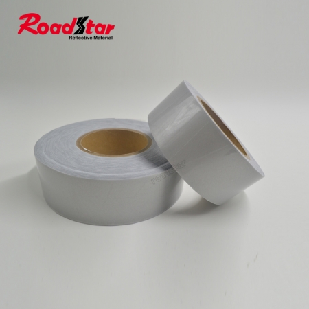 Silver color Single Side Reflective Elastic Fabric 