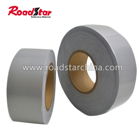 Silver color Single Side Reflective Elastic Fabric 