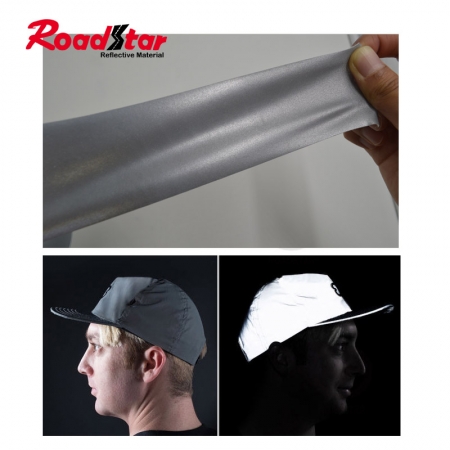 High Silver Double Side Reflective Stretch Fabric 