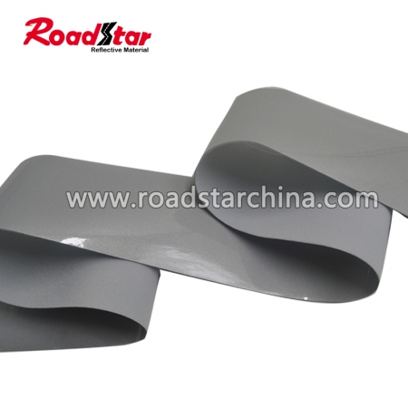 Silver color Single Side Reflective Elastic Fabric 