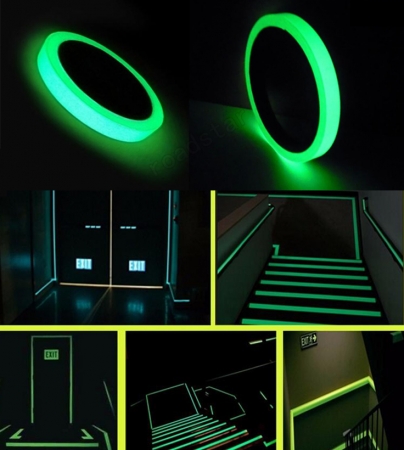 PVC type photoluminescent adhesive film 4 hours glowing time 
