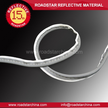 High visibility Retro Reflective Piping for clothing 