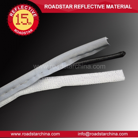 High visibility Retro Reflective Piping for clothing 