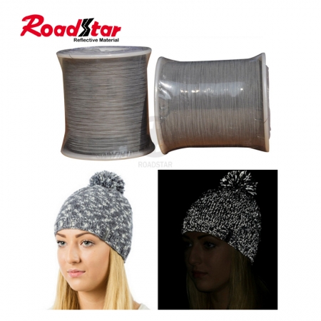 High Intensity Grade Single Side Reflective Thread for knitting 
