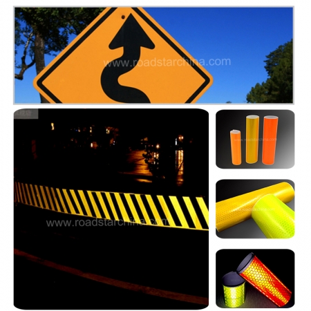 Micro Prismatic PVC Reflective Sheeting for advertising signs 