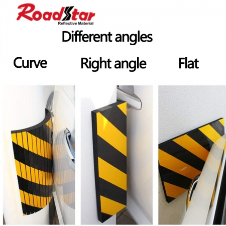 Reflective Foam Bumpers for Protection of the Walls and Car Doors in Garages 