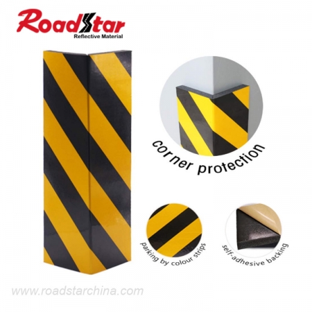 Reflective Foam Bumpers for Protection of the Walls and Car Doors in Garages 