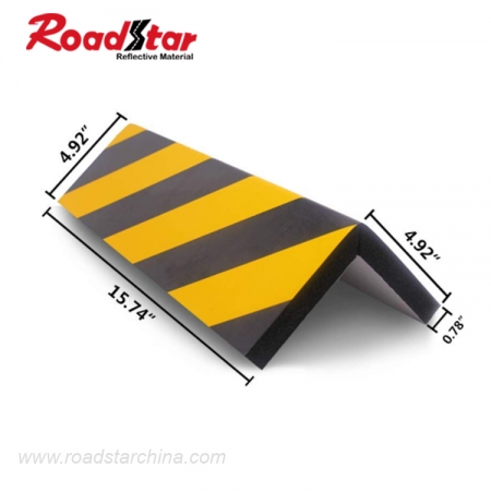 Reflective Foam Bumpers for Protection of the Walls and Car Doors in Garages 