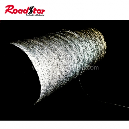 hi vis silver color twist reflective embroidery yarn 