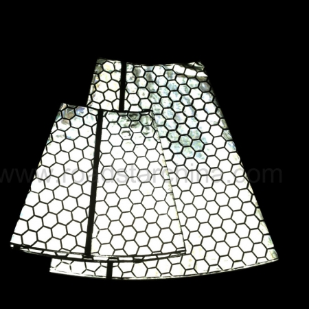 custom size white recycle reflective traffic cone sleeves for road safety 