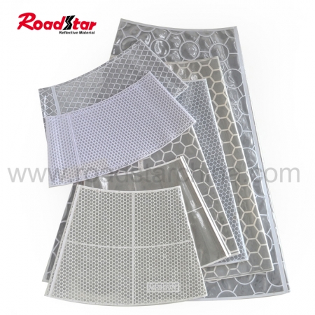 custom size white recycle reflective traffic cone sleeves for road safety 