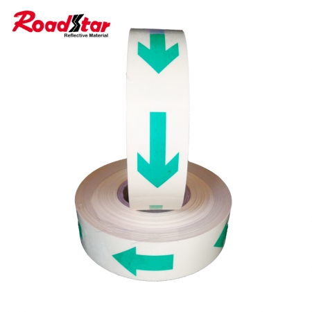 2 inches custom printing self adhesive photoluminescent glow in the dark safety tape 