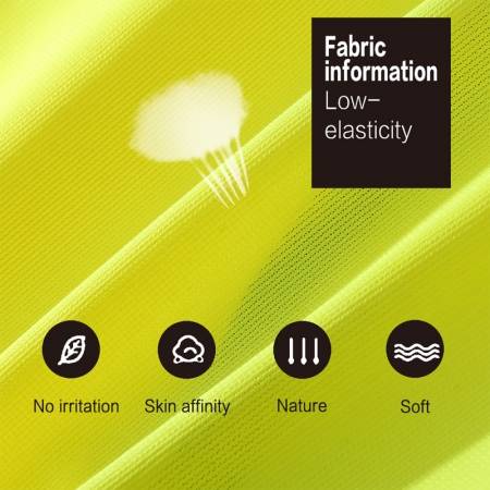 EN20471 Class 2 High Visibility Fluorescent Yellow Reflective Safety Vest with 4 Pockets 