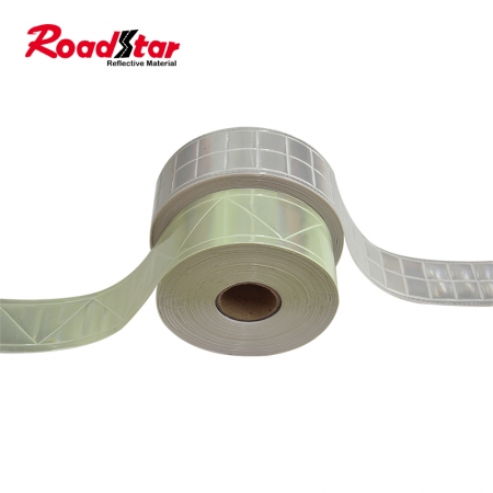 Glow in The Dark and Reflective Sew on Prismatic PVC Tape for Clothing 