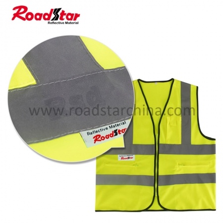 RS-922FW Custom Logo Embedded Laser Anti-Counterfeiting Reflective Fabric Tape For Clothing Sew On 