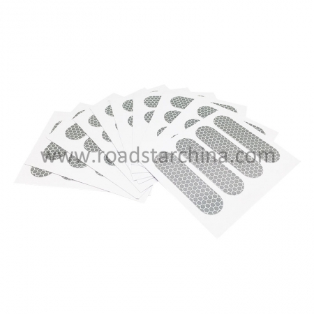 4 retro waterproof reflective bike stickers for motorbike Helmet,Bicycle 