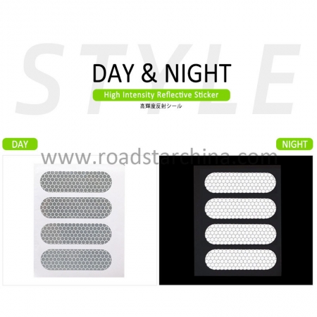 4 retro waterproof reflective bike stickers for motorbike Helmet,Bicycle 