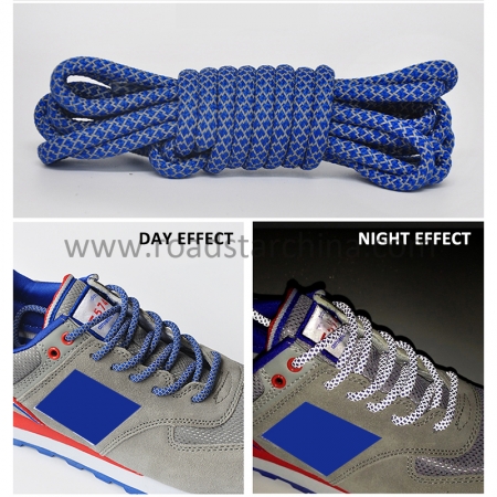 1 Pair Sneaker Shoe Lace Rope Reflective Shoelaces For Boots 